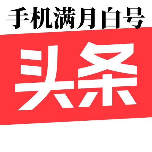 今日头条可发作品评论转发手机白号满月号1组20个直登头条账号购买出售批发